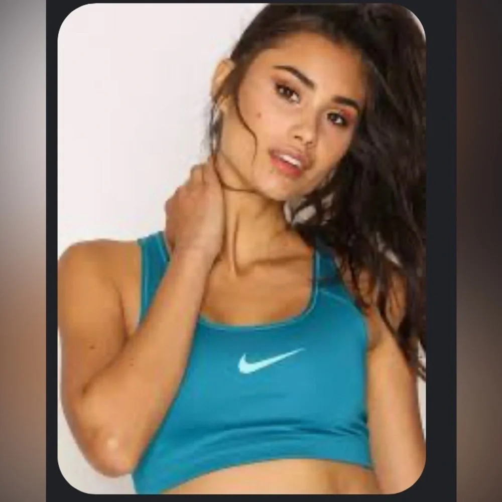 Nike dri-fit size XS Small blue-green teal sports bra